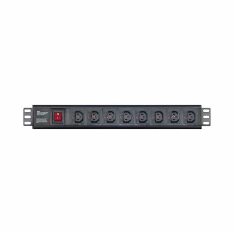 8-Port 19 Inch Lockable C13 Metal PDU — view 3