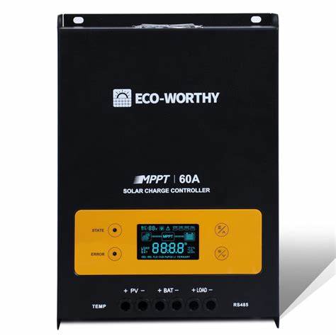3000W, 60A 12, 24, 48VDC MPPT Solar Charge Controller — view 3