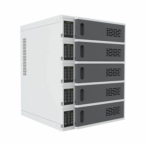 5-BAY PERSONALIZED CHARGE AND STORE CABINET (LN105HS) — view 4