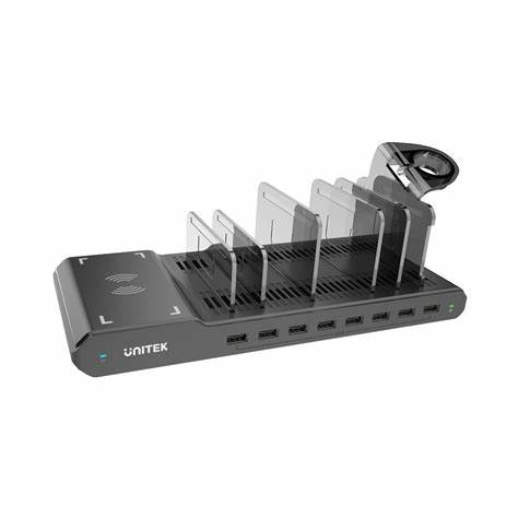 5-BAY PERSONALIZED CHARGE AND STORE CABINET (LN105HS) — view 5