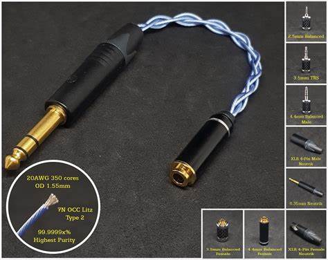 XCS Series XLR Cable 20AWG x1Core Silver-Plated OFC + 6.0mm（±0.2mm）OD All-in-One Copper Shell +Precision Stranded +Conductive Carbon Plastic Shield 1.5M — view 6