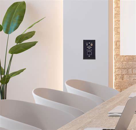 MULTI AUDIO AND VIDEO WALL PLATE 4X2 — view 2