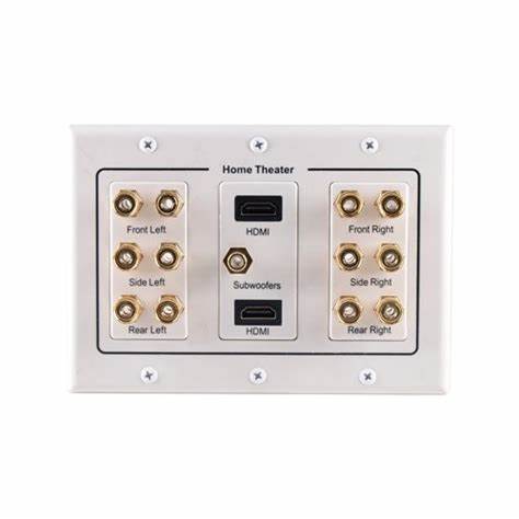 MULTI AUDIO AND VIDEO WALL PLATE 4X2 — view 7