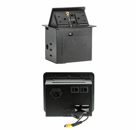 MULTI SUNKEN DESKTOP SOCKET BOX WITH VGA AND DUAL SA — view 3