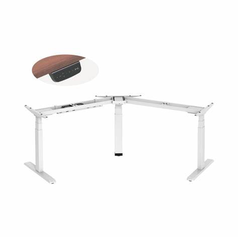 LinkQnet 3-STAGE TRIPLE MOTOR ELECTRIC SIT-STAND DESK FRAME (M06-33DC)