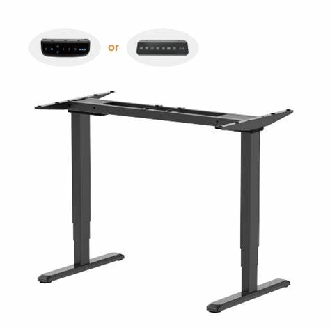 LinkQnet 3-STAGE TRIPLE MOTOR ELECTRIC SIT-STAND DESK FRAME (M06-33DC) — view 3