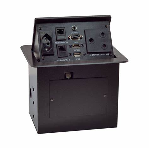 MULTI SUNKEN DESKTOP SOCKET BOX WITH NEW SLIMLINE SA POWER — view 4