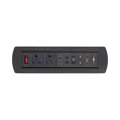 MANUAL FLIPPING DESKTOP SOCKET WITH NEW SLIMLINE SA POWER — view 6