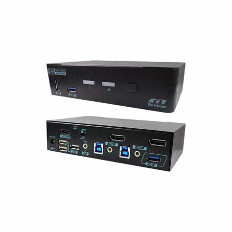 REXTRON 2-PORT 4K DISPLAYPORT KVM SWITCH TO HDMI2.0 AND USB3.2 — view 4