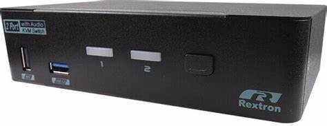 REXTRON 2-PORT 4K DISPLAYPORT KVM SWITCH TO HDMI2.0 AND USB3.2 — view 2