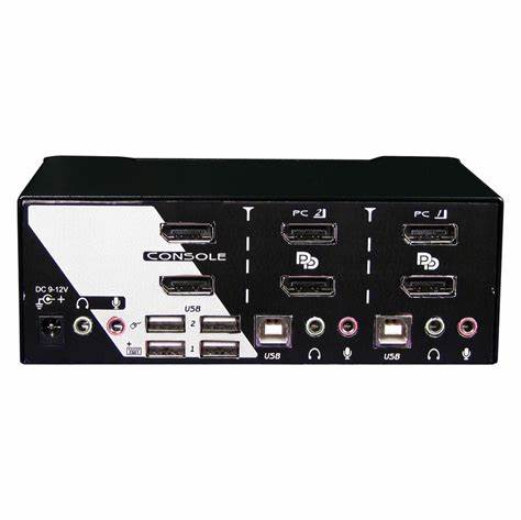 REXTRON 2-PORT 4K DISPLAYPORT KVM SWITCH TO HDMI2.0 AND USB3.2 — view 3