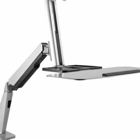 BRACKET – CLASSIC SINGLE MONITOR GAS SPRING DESK-MOUNTED SIT-STAND WORKSTATION — view 2