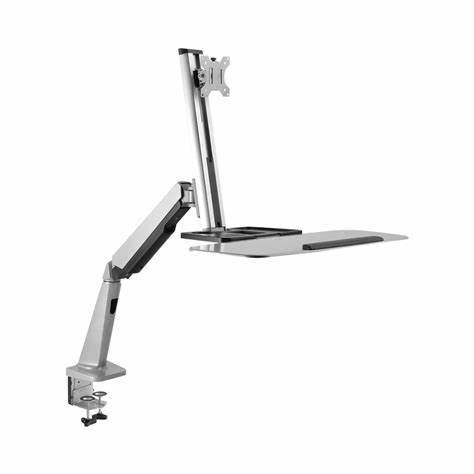 BRACKET – CLASSIC SINGLE MONITOR GAS SPRING DESK-MOUNTED SIT-STAND WORKSTATION — view 4