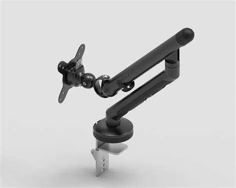 BRACKET – CLASSIC SINGLE MONITOR GAS SPRING DESK-MOUNTED SIT-STAND WORKSTATION — view 3