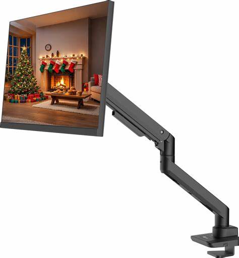 BRACKET – PREMIUM SINGLE MONITOR GAS SPRING VERTICAL BAR DESKTOP MOUNT — view 7