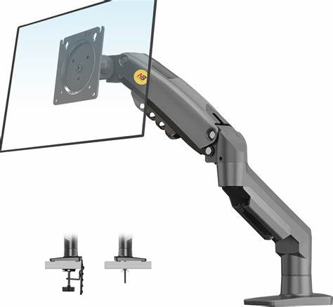 BRACKET – PREMIUM SINGLE MONITOR GAS SPRING VERTICAL BAR DESKTOP MOUNT — view 6