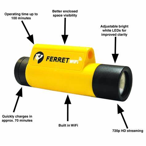 FERRET WI-FI KIT – MULTIPURPOSE WIRELESS INSPECTION CAMERA WITH EXTENDABLE ROD AND HOOK & MAGNET ATTACHMENTS — view 3