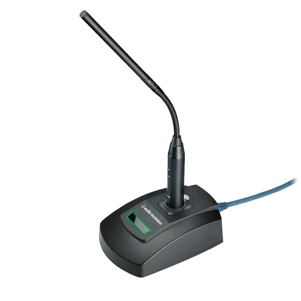 Audio-Technica ATND8677a - XLR Microphone Desk Stand with Talk Mute Switch