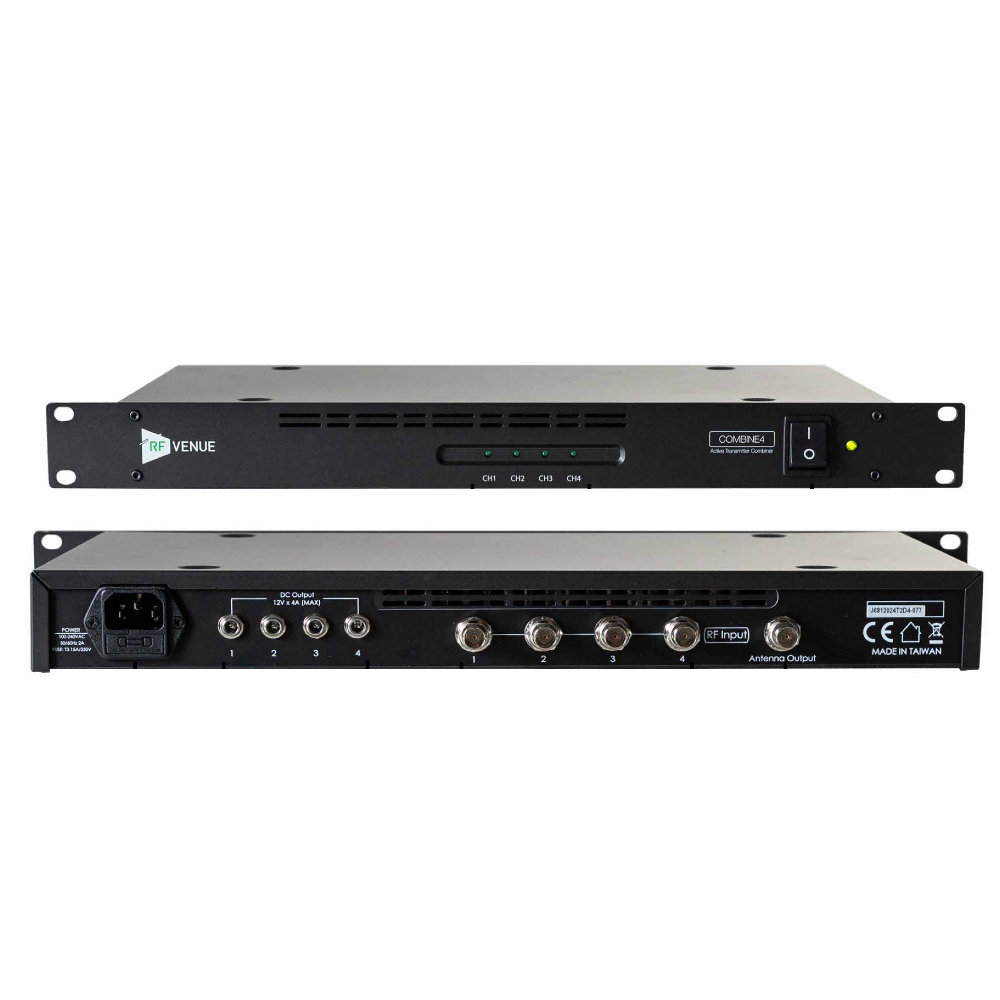Audio-Technica Combine4 - 4 Channel Transmitter Combiner for In-Ear Monitor System