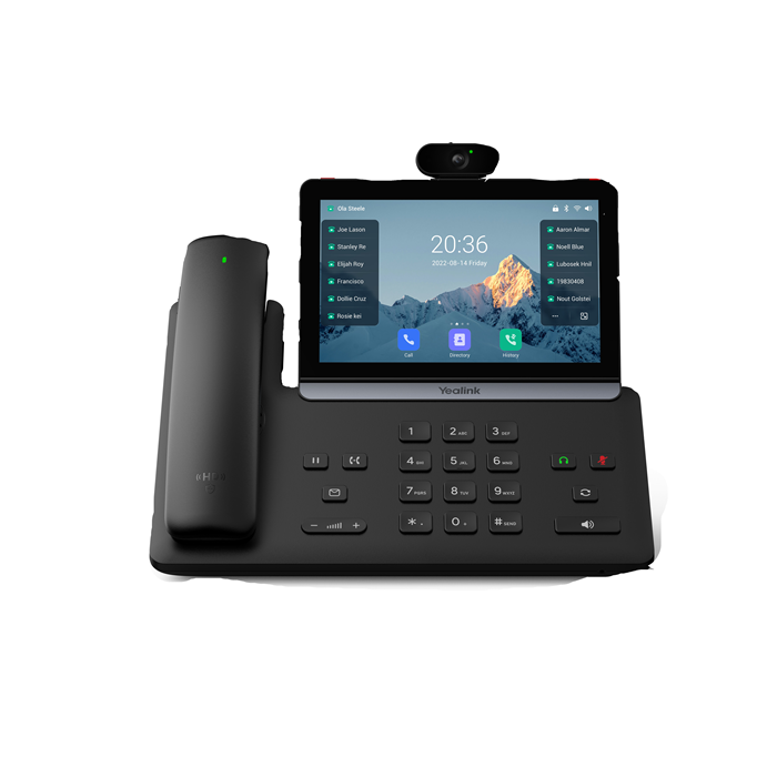 Yealink - T88V Smart Business Phone With 7" Multi-Touch Screen, Camera Included, PSU Excluded