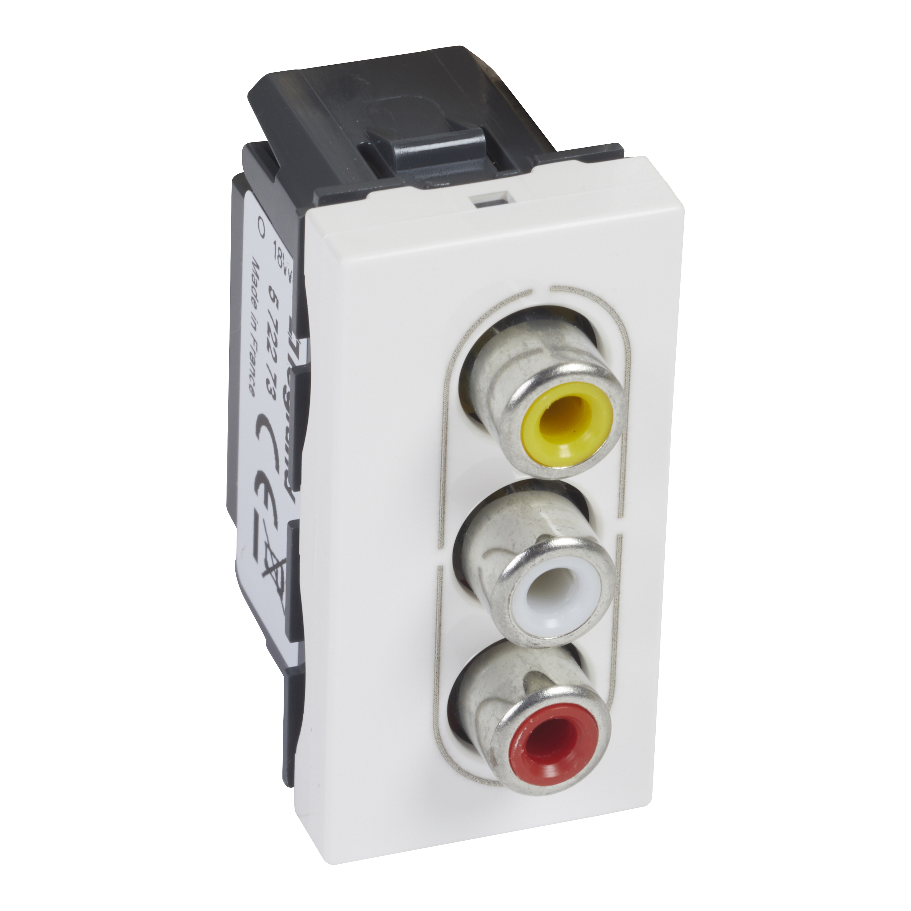 Alfatron XI-YZ-AV - 3 x RCA Module with Rear Panel RCA Sockets