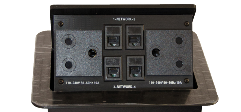 Alfatron ALF-TSM4 - Smart popup hidden table-top socket with hydraulic mechanism