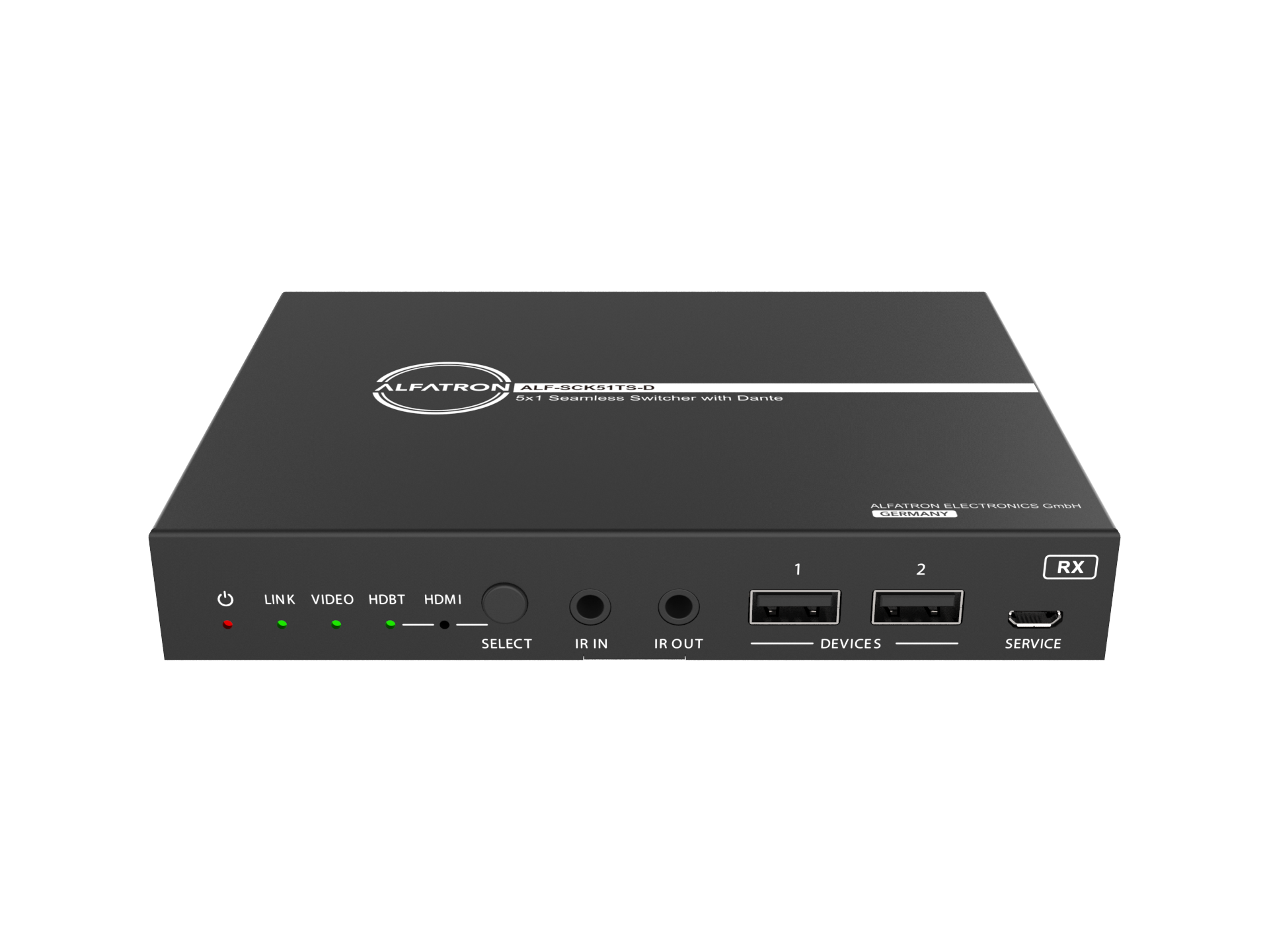 Alfatron ALF-SCK51TS-D - 5x1 4K Seamless Presentation Switcher with Multiview and USB