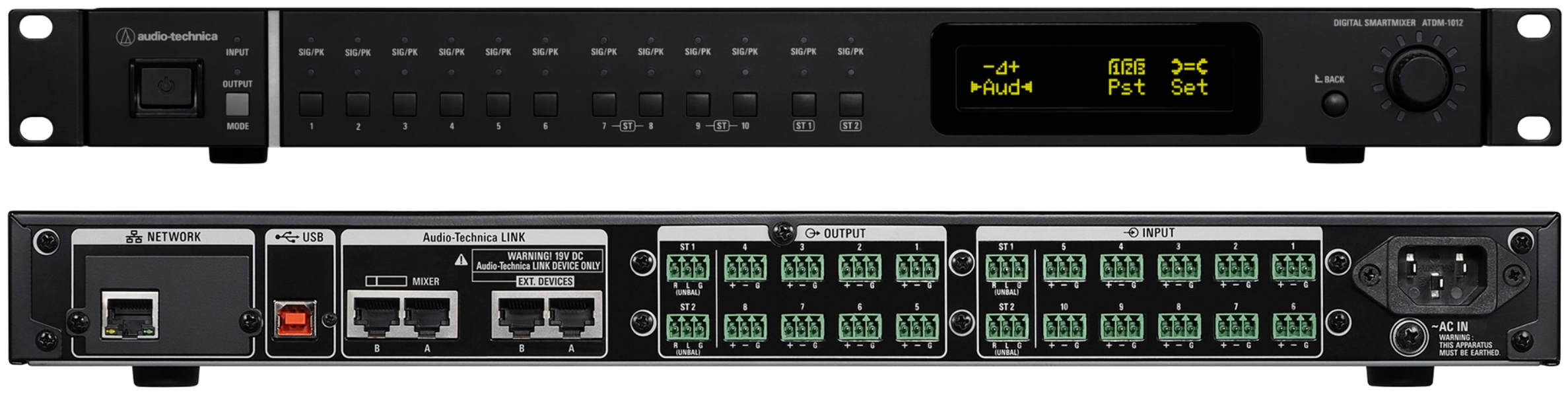 Audio-Technica ATDM-1012 Digital Smartmixer 10 Input 12 Output