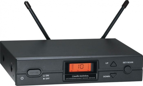 Audio-Technica ATW-R2100CDEU - UHF Wireless Receiver with True Diversity and Detachable Aerials