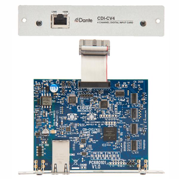Cloud CDI-CV4 4-Channel Dante Input Card for CVA4250 — view 2
