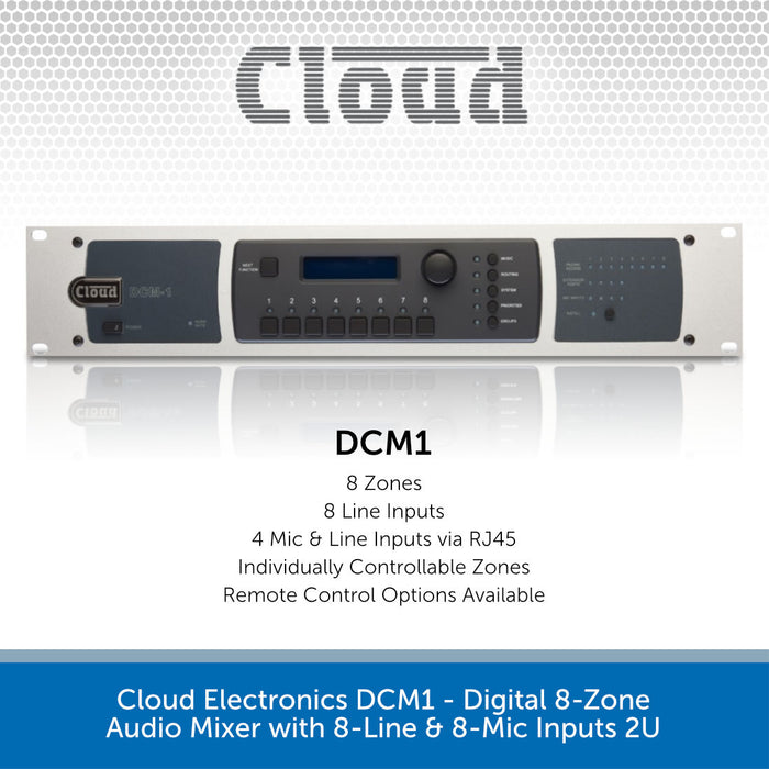 Cloud DCM1 Analogue Signal Path 8-Zone Mixer with Digital Control — view 3