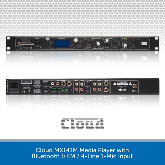 Cloud - MX141M Media Player and Mixer — view 3