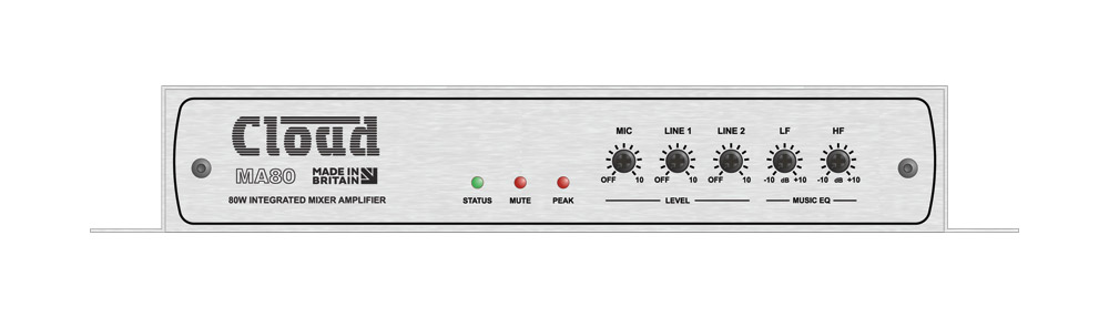Cloud MA80FT Single Zone Mixer Amplifier 80W — view 6