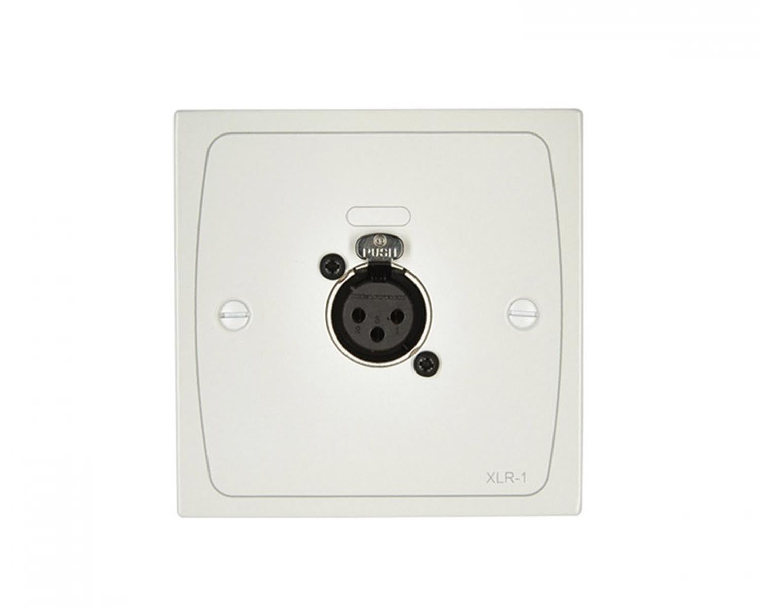 Cloud - XLR-F1W XLR Wall Plate (Female 3-Pin Latching, White) — view 3