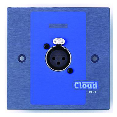 Cloud XLR-F1B XLR Wall Plate, Female 3-Pin Latching, Black — view 5