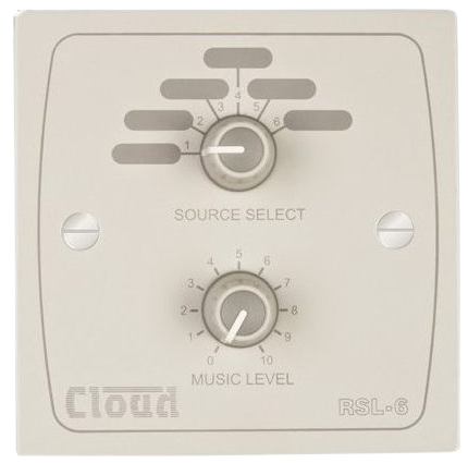 Cloud RSL-6x4W Remote Music Source & Level Control (4-Pack, White) — view 5