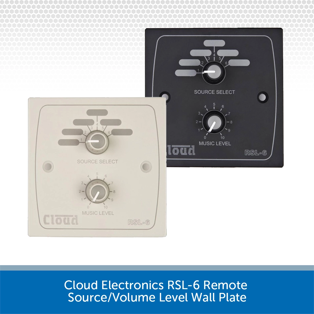 Cloud RSL-6x4B Remote Music Source & Level Control (4-Pack, Black) — view 4