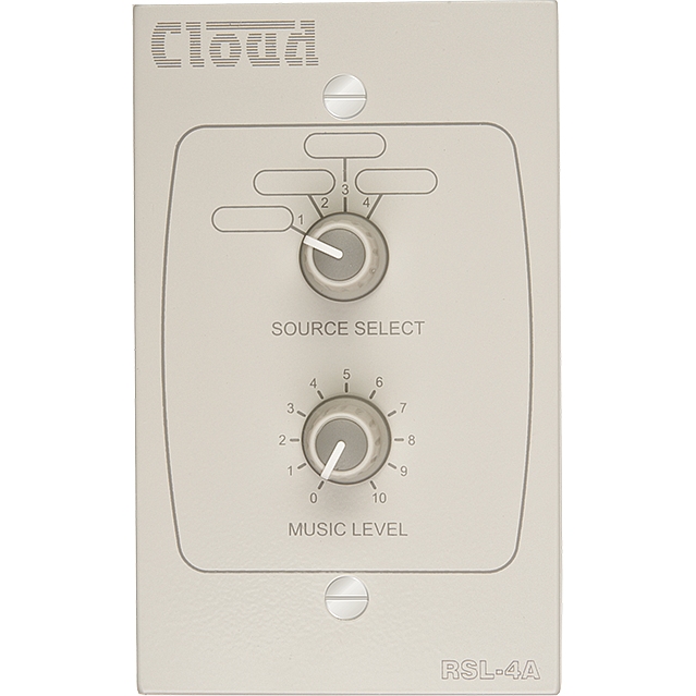 Cloud RSL-4W Remote Music Source & Level Control Plate — view 5