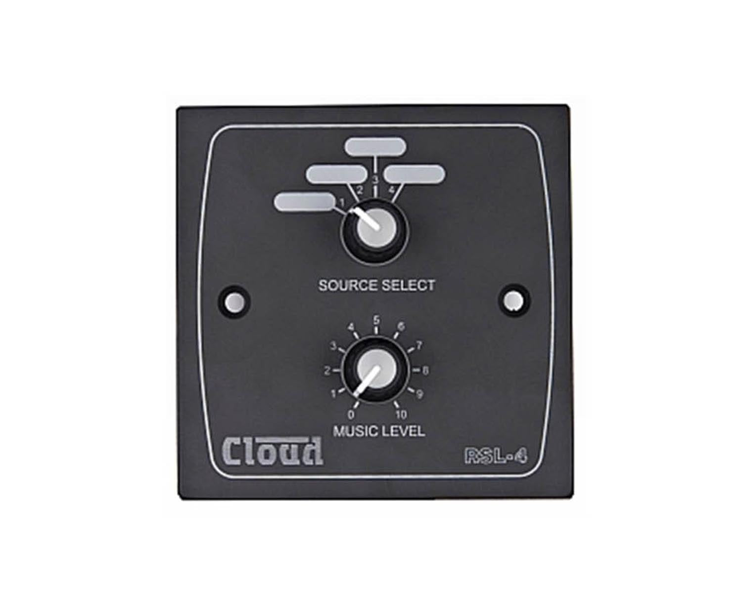 Cloud - RSL-4B Remote Music Source & Level Control Plate (Black) — view 4