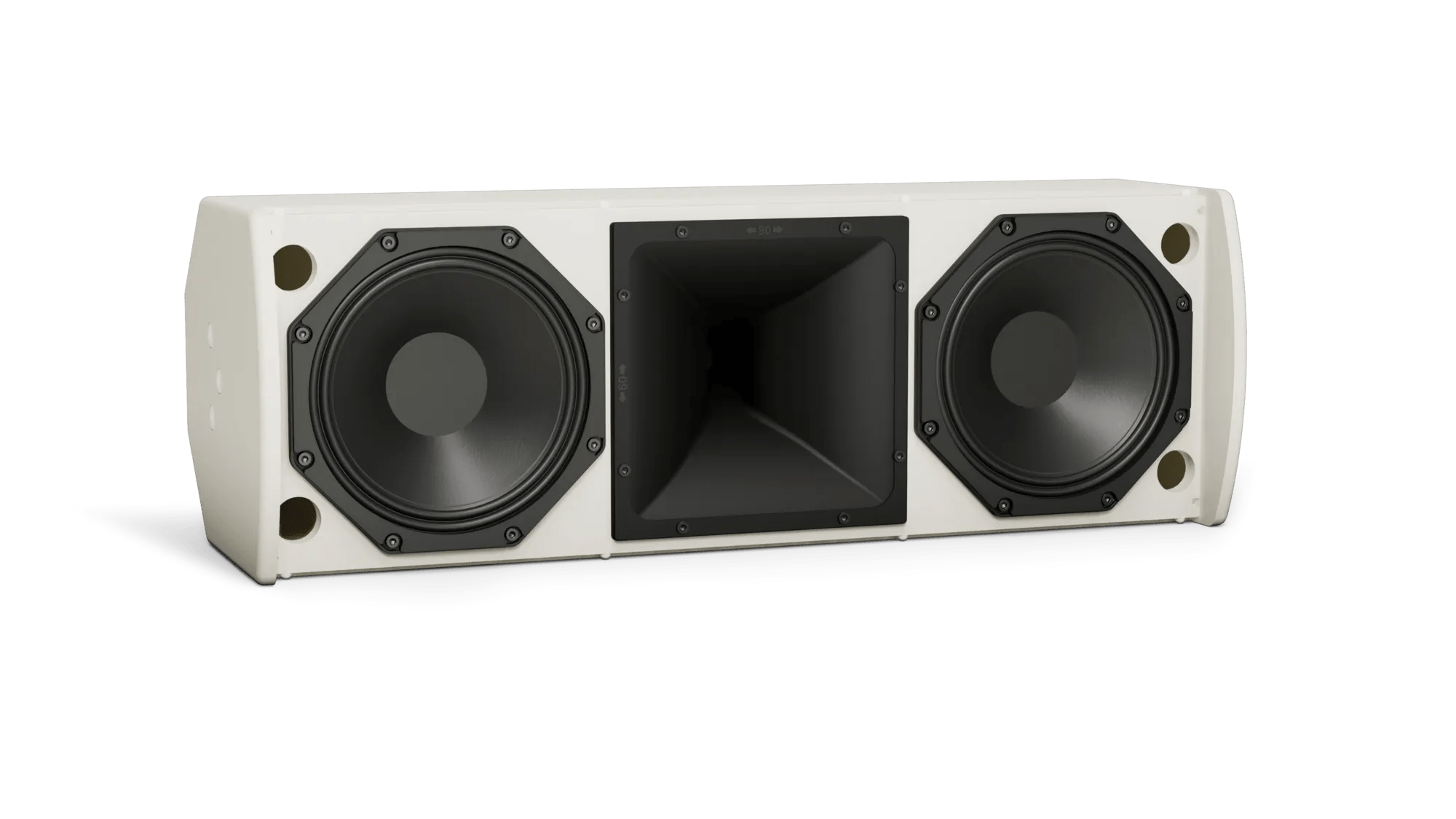 Bose - AMU208-120W ArenaMatch Utility Dual 8-Inch 2-Way Loudspeaker, White