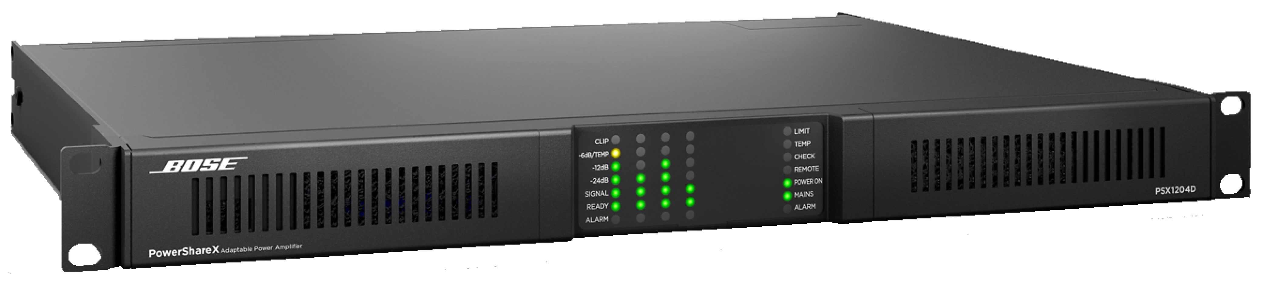 Bose - PSX1204D PowerShareX Power Amplifier with DSP and Dante