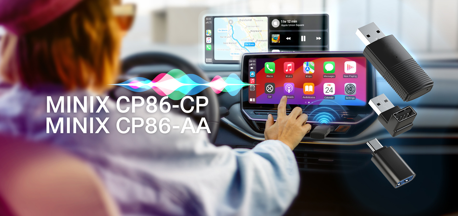 Minix - CP86-CP CarPlay Dongle stick