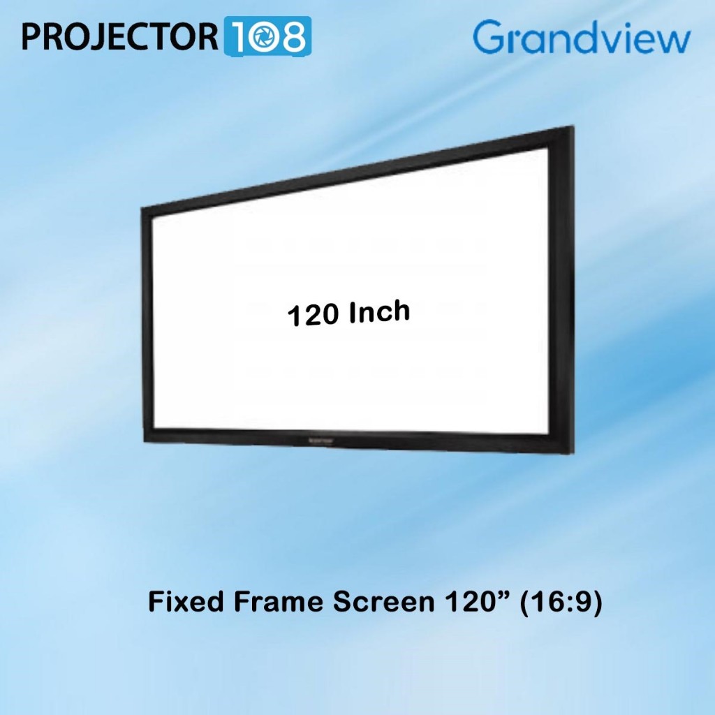 Grandview Entertainment - PERM120-HD-AW 120 Inch 16:9 Acoustically Transparent Fixed Frame Screen