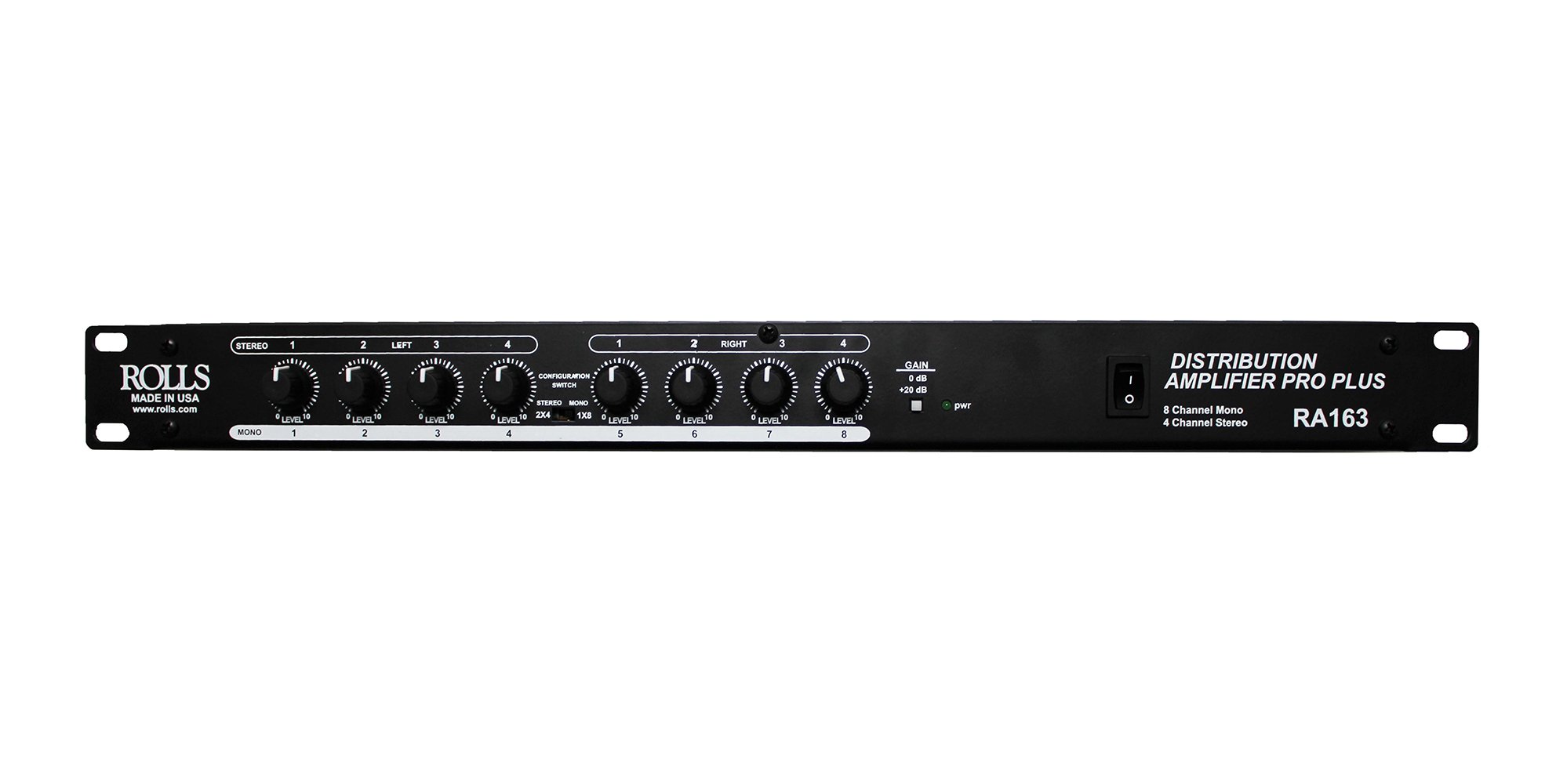 Rolls - RA163 8 Mono / 4 Stereo Output Distribution Amplifier