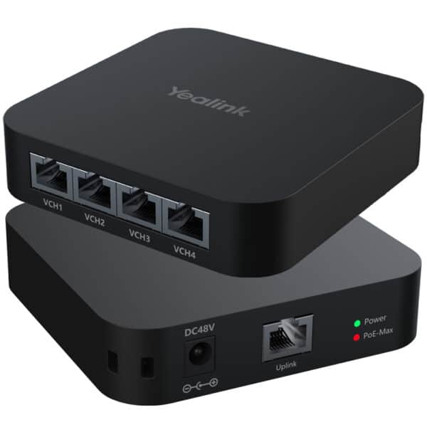 Yealink - RCH40 E2-S Cable Hub with 4-Port PoE Switch Serialized