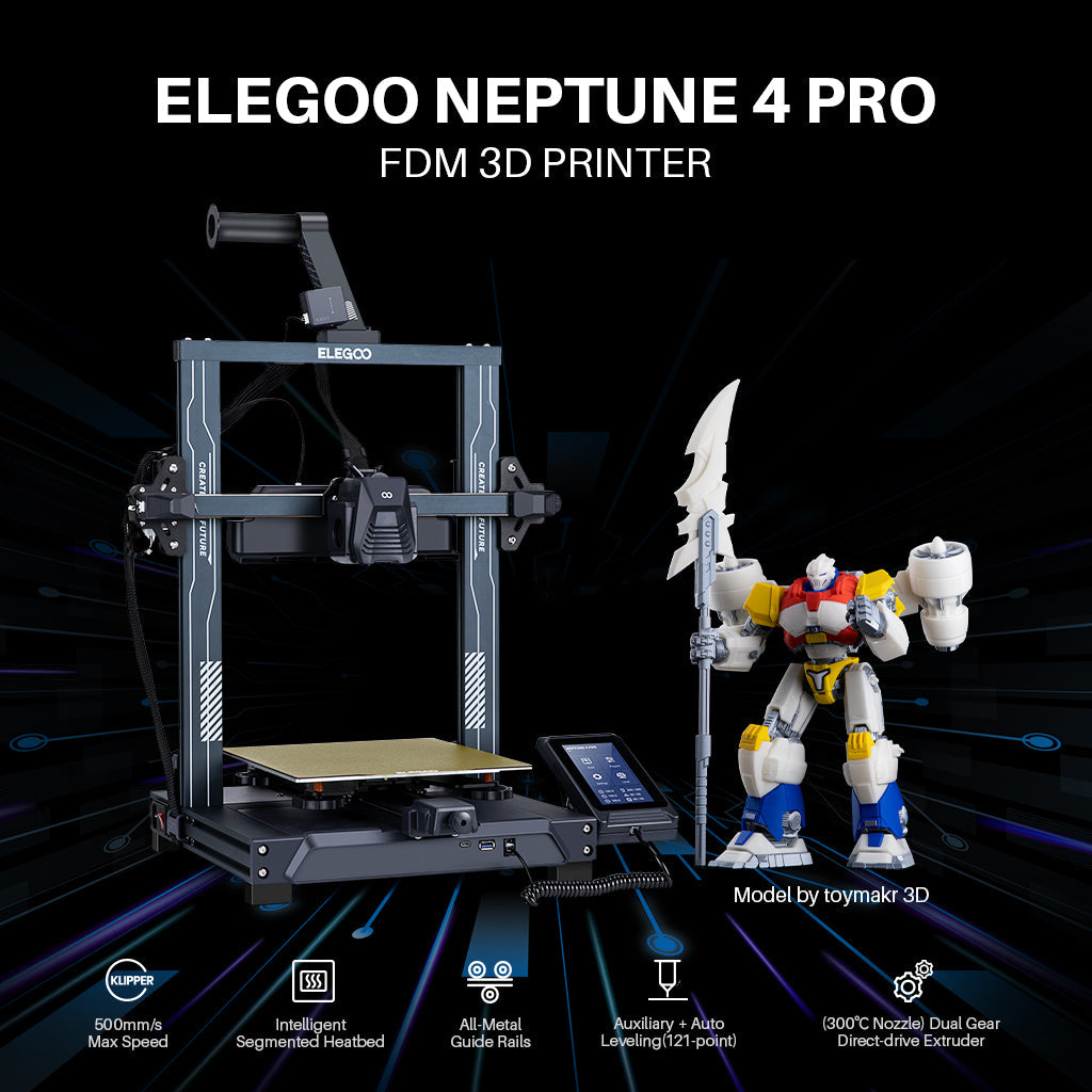 Elegoo - Neptune 4 Pro FDM 3D Printer