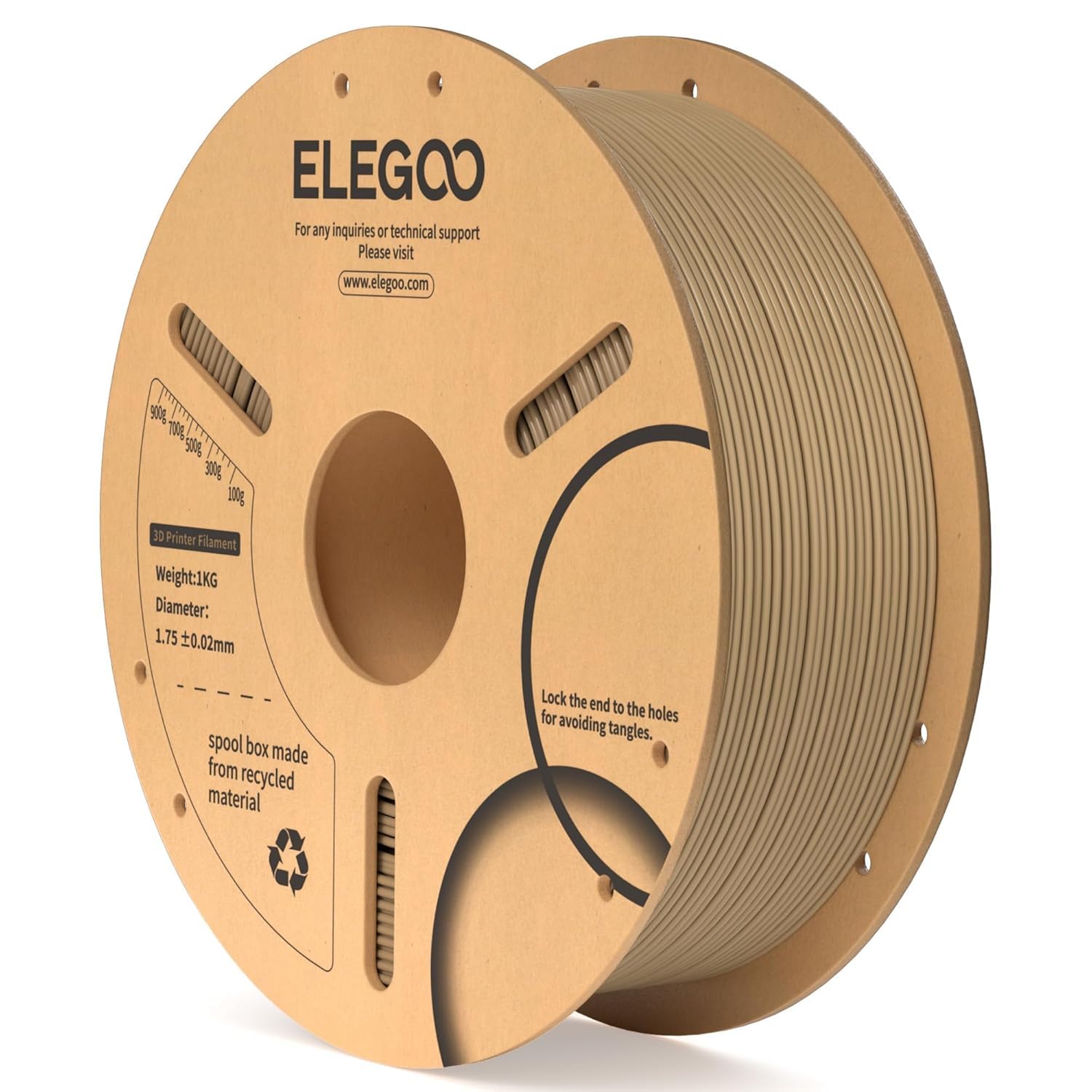 Elegoo - PLA Wood Fill 1.75mm / 1000g Filament