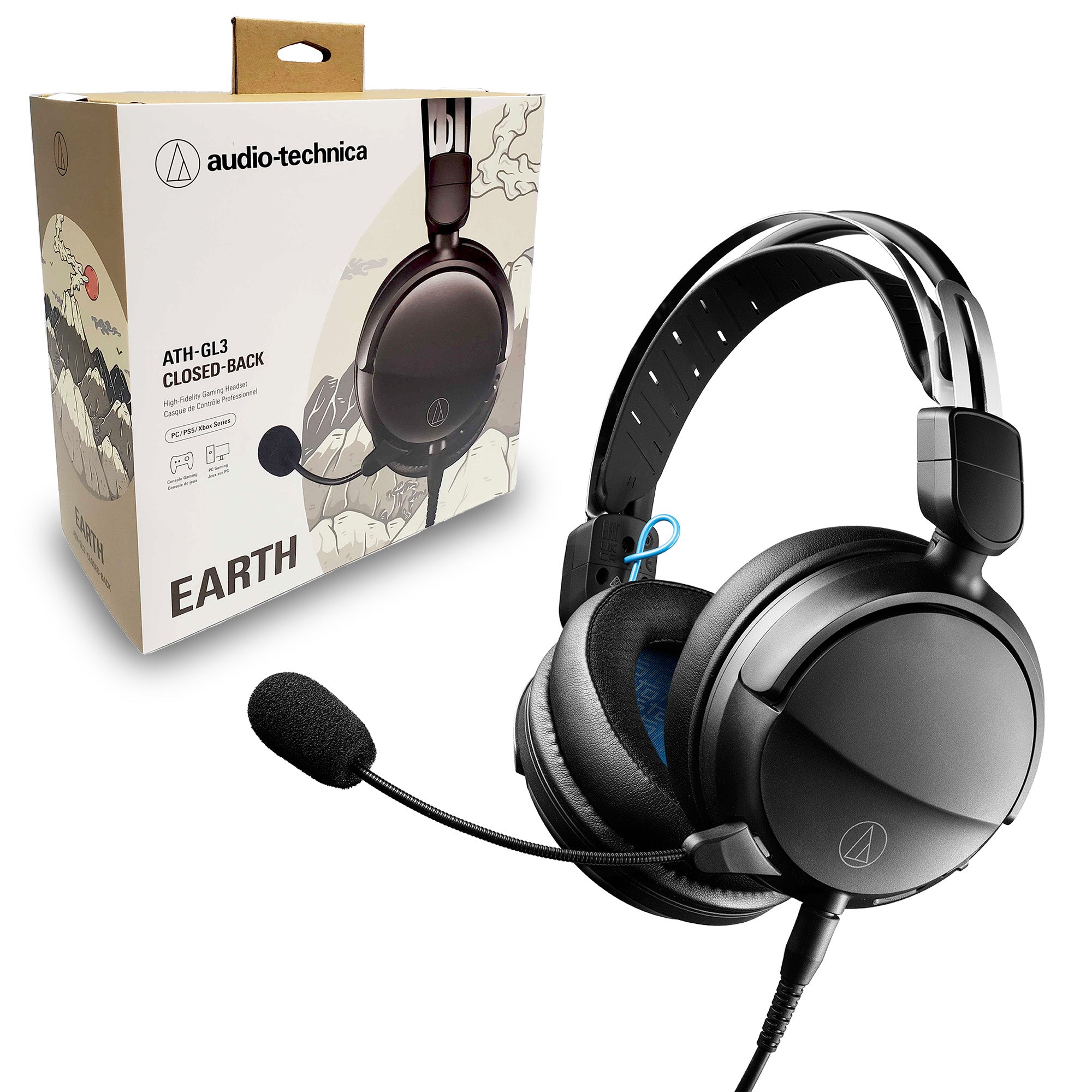 Audio-Technica - ATH-GL3-BK Gaming Headset (Black)