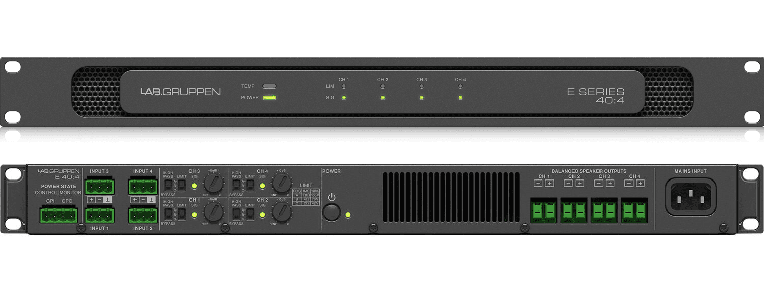 Lab.gruppen - E 40:4 4-Channel Installation Amplifier