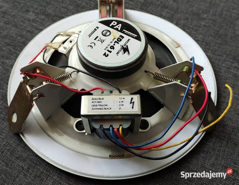 Monacor - EDL-612 6-Inch 12W Coaxial Ceiling Speaker